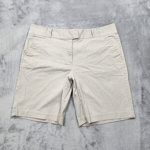 Vintage Willow Bay Shorts Womens 18W Beige Bermuda Twill Stretch Casual Preppy